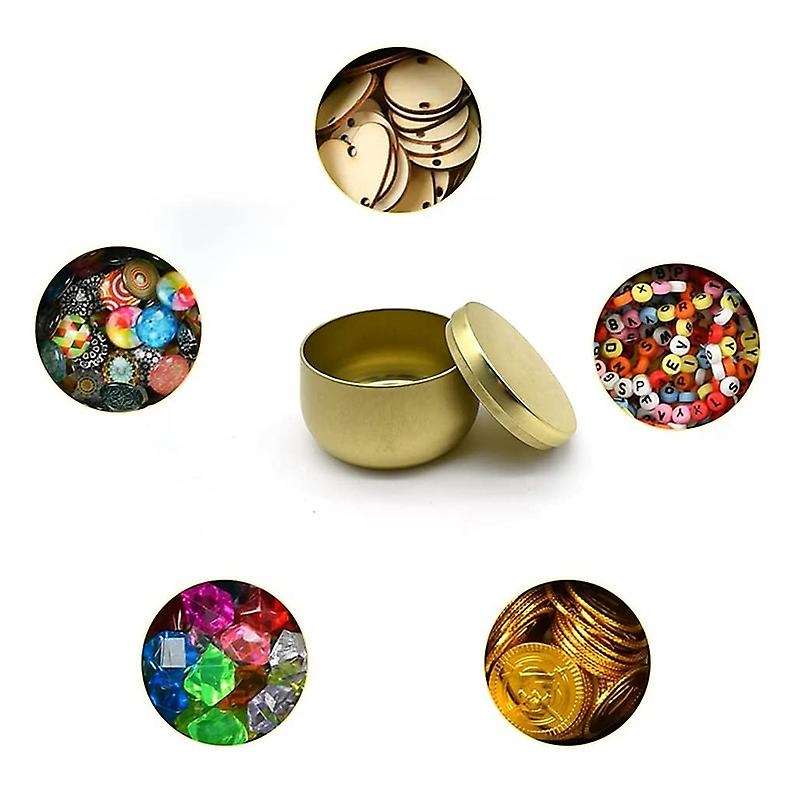 4 Oz Candle Tin, 12Pcs Candle Containers for Making Candles, Empty Candle Tins with Lids in Bulk, Ca