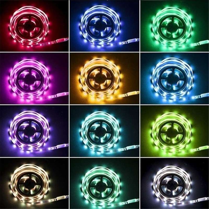 4 Meter LED Light Strip Set 5050RGB Remote Control Bluetooth 5v Colorful Light Strip Set TV Backgrou
