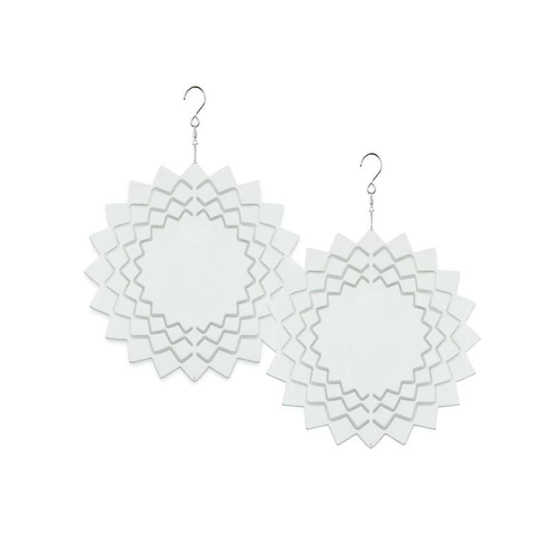 4 Pack 10 Inch Sublimation Wind Spinner Blanks 3d Aluminum Metal Wind Sculpture Kinetic Spinners Fo