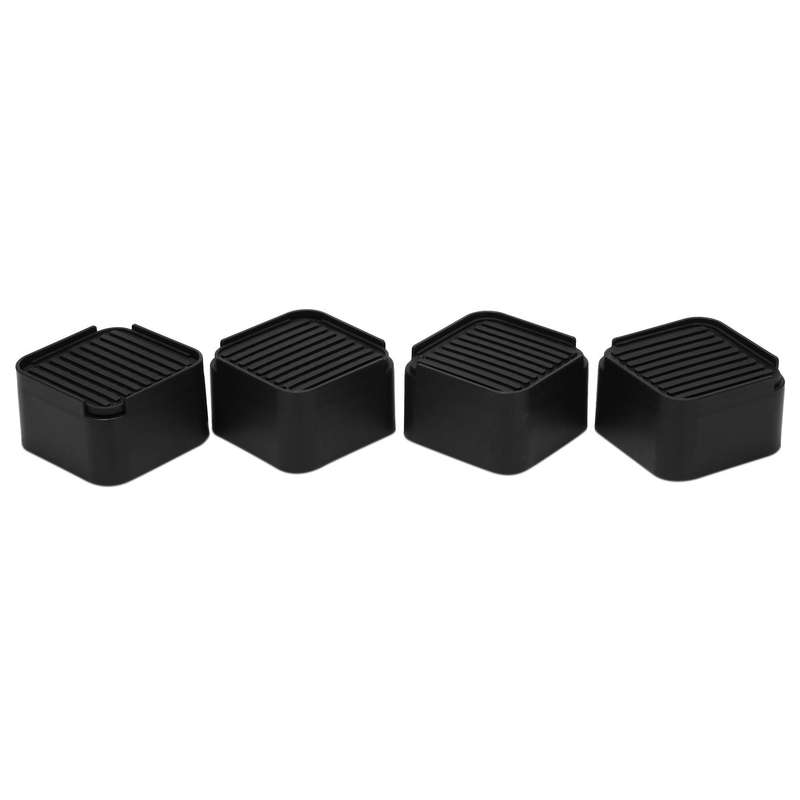 4 Pack 2 Inch Bed and Furniture Risers Elevator with Rubber Pads for Sofa, Table, Chair Plastic Furn