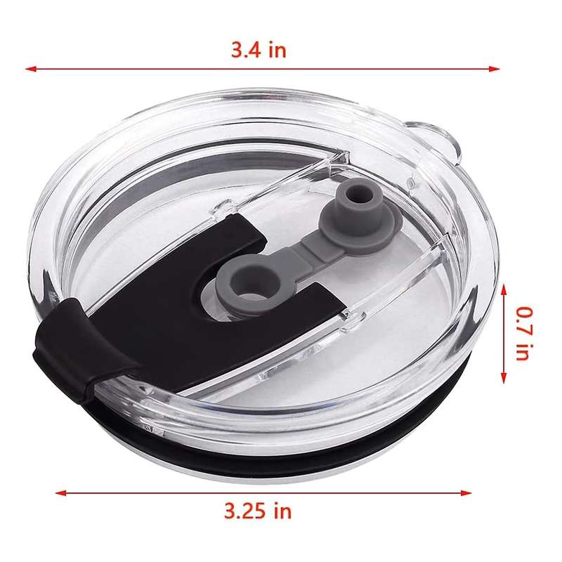 4 Pack 20 Oz Tumbler Replacement Lid,Spill Proof,Tumbler Lids for ,Rambler,Ozark Trail, Straw Frien