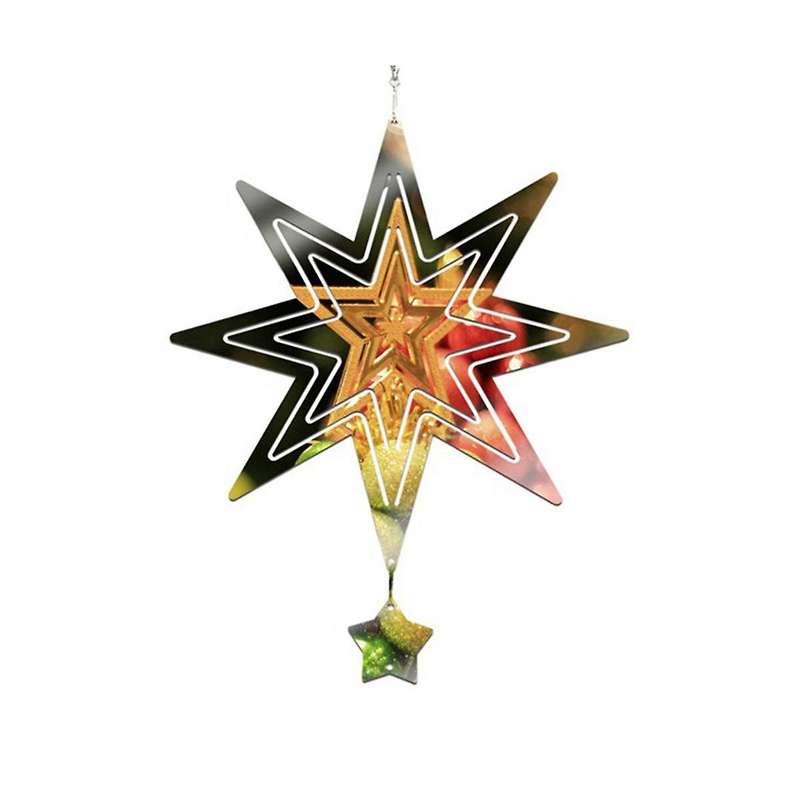 4 Pack 8 Inch Sublimation Wind Spinner Blanks 3d Aluminum Metal Wind Sculpture Kinetic Spinners For