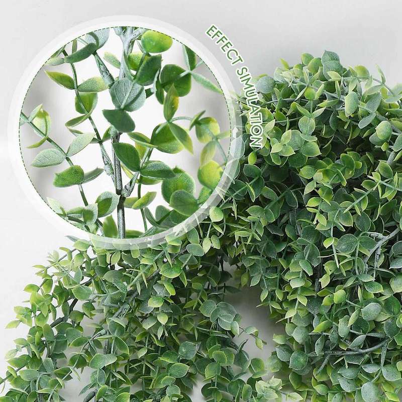 4 Pack Artificial Eucalyptus Garland Greenery Eucalyptus Vines Faux Silver Eucalyptus Leaves for Ta