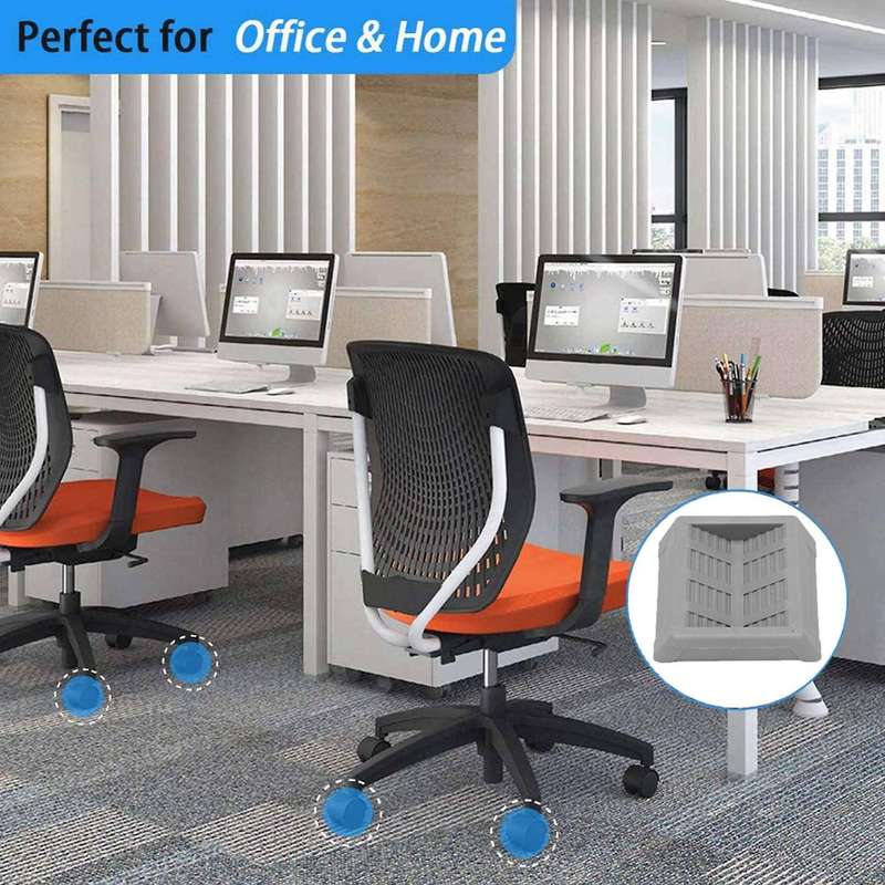 4 Pack Bed Stopper Furniture Stopper Caster Cups for All Wheels of Furniture,Can Prevent the Floor F