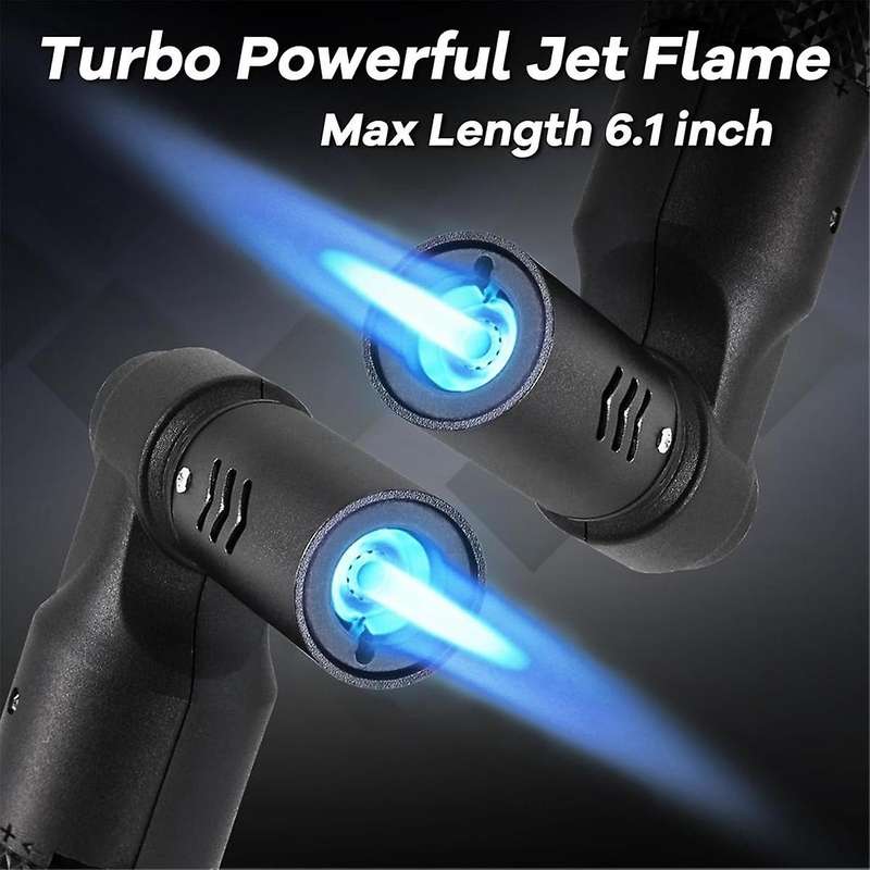 4 Pack Butane Torch Refillable Jet Flame Portable Butane Torch Mini Refillable Windproof