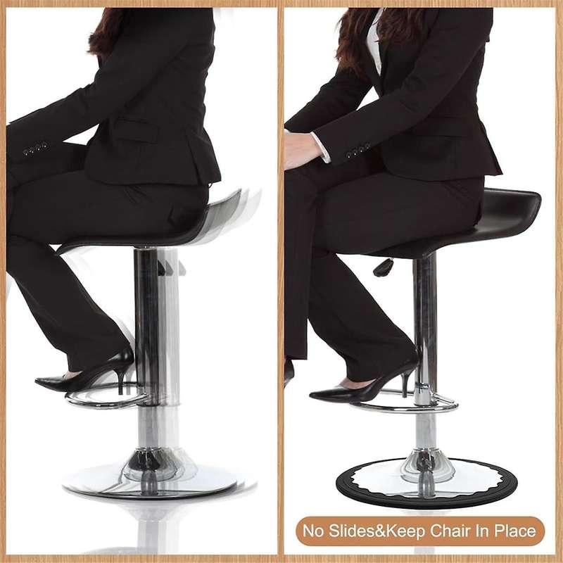 4 Pack Bar Stools Leg Protectors Ring, Non Slip Silicone Chair Leg Floor Protector, for 16Inch-18Inc