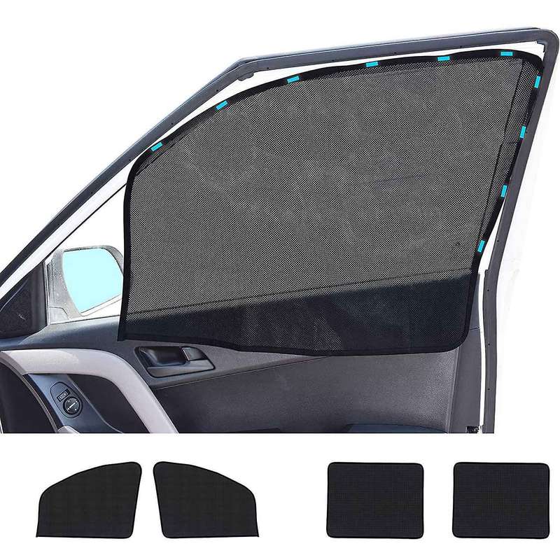 4 Pack Car Window Shades for Side Windows Front and Rear Magnetic Window Screen Baby Window Shade