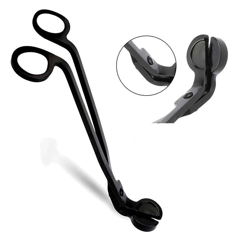 4 Pack Candle Wick Trimmer, Stainless Steel Wick Clipper Cutter, Black Wick Candle Scissor Candles t