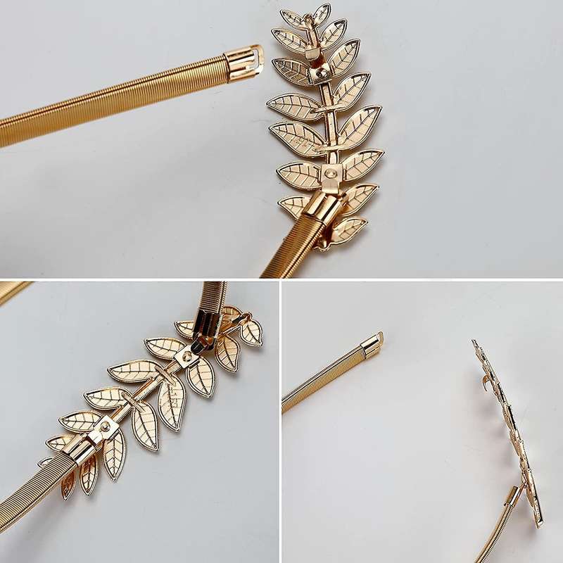 4 Pack Curtain Tiebacks,Simple Leaves Spring Soft Tie Rope Elastic Hook Home Decor