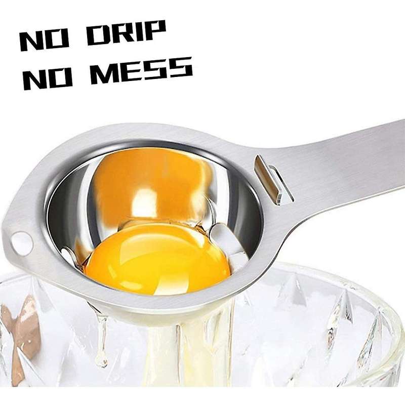 4 Pack Egg Separator, Stainless Steel Egg Yolk Separator, for Cooking, Baking Cake, Mayonnaise