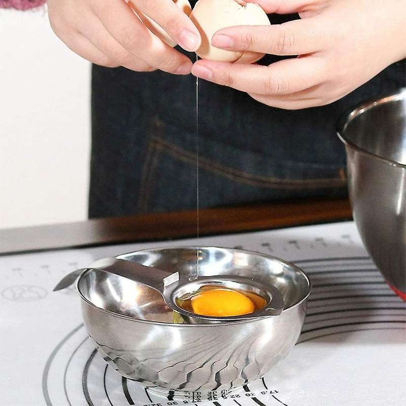4 Pack Egg Separator, Stainless Steel Egg Yolk Separator, for Cooking, Baking Cake, Mayonnaise