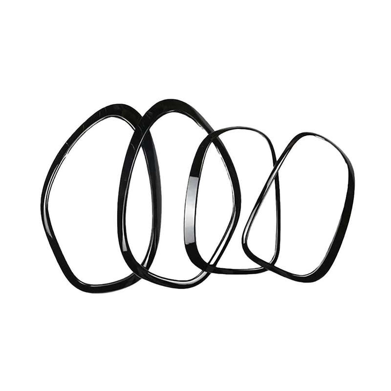 4 Pack for Mini Countryman R60 2011-2016 Front and Rear Headlight Frame Ring Cover Trim Accessories