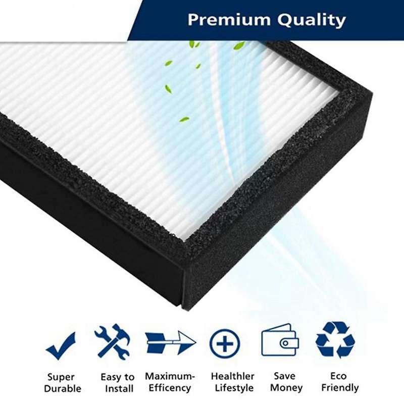 4 Pack Hepa Filter Replacement for GermGuardian AC5000 FLT5000 FLT5111 Purifier Filter Accessories
