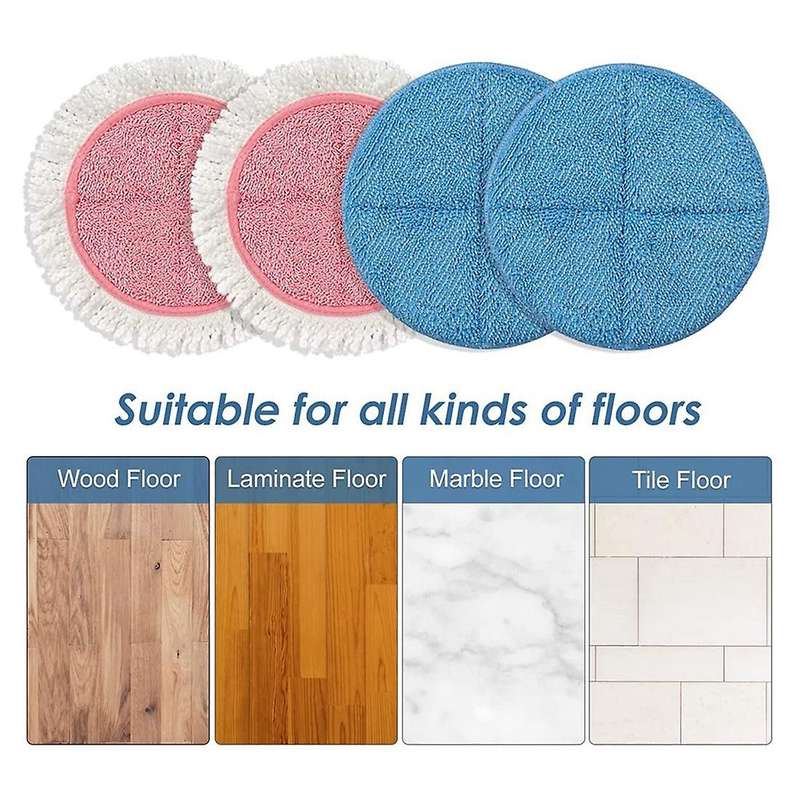 4 Pack Replacement Parts Mop Cloth Pads for BOBOT Electric Mop Cleaning Pads Accessories Household