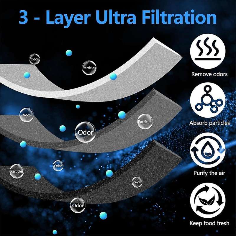4 Pack Refrigerator Air Filter Replacement for FRGPAAF2 PureAir AF-2 Air Filter,FRFC2323AS, FRFC232L
