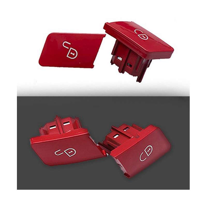 4 Pack Red Car Door Lock Switch Button Door Lock Switch Left and Right for E Class W204 W207 W212