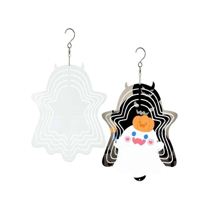 4 Pack Sublimation Wind Spinner Blanks 3d Aluminum Metal Wind Sculpture Kinetic Spinners for Yard A