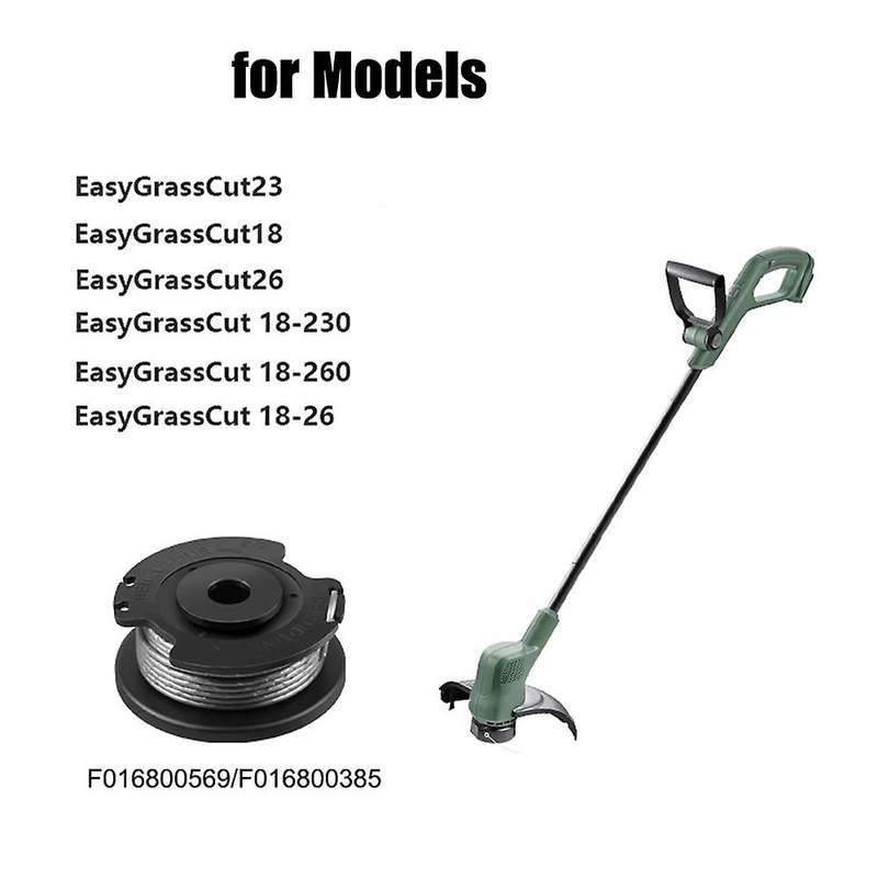 4 Pack String Trimmer Spool Line Compatible F016800569 EasyGrassCut 23, 26, 18, 18-230, 18-260, 18-2