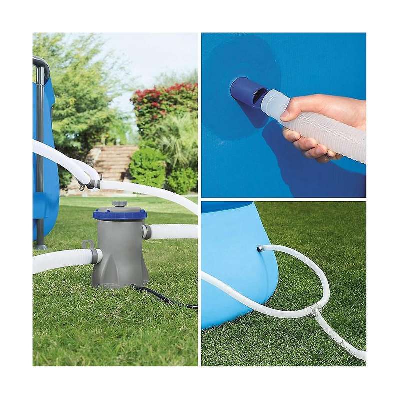 4 Pack Swimming Pool Replacement Hoses,1.25in Diameter Pool Filter Replacement Hoses for Above Grou
