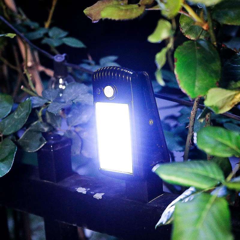 4 Pack Solar Motion Sensor Security Umbrella Light, Wireless Waterproof for Patio Wall Garage Hikin
