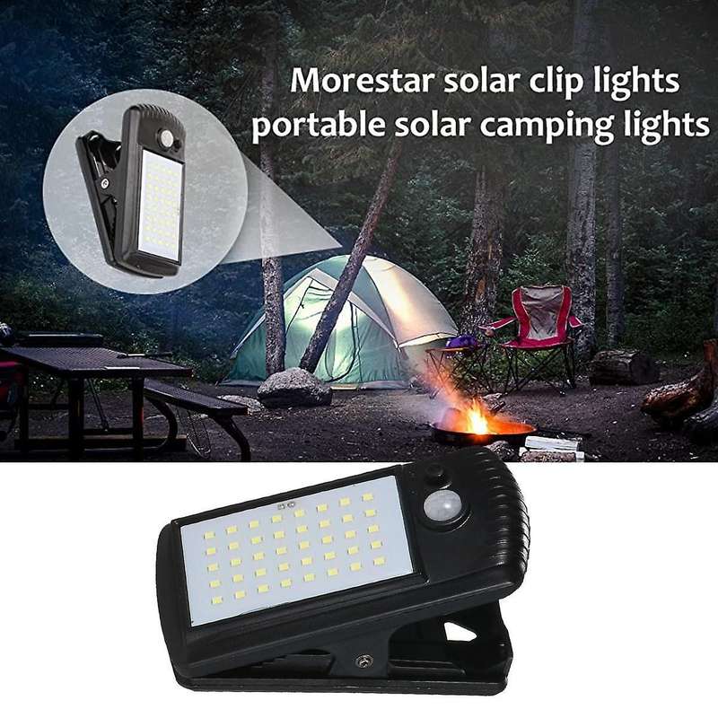 4 Pack Solar Motion Sensor Security Umbrella Light, Wireless Waterproof for Patio Wall Garage Hikin