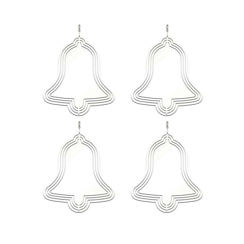 4 Pack Wind Spinner Blanks,sun Shape 3d Aluminum Wind Powered Kinetic Sculpture,spinner Trim for Ya