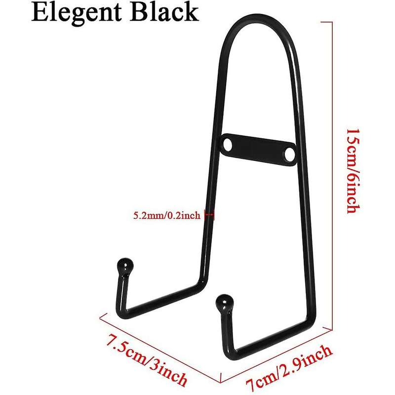 4 Pack Wall Mount Plate , Medium Wall Easel Holder Plate Hanger Vertical Plate Stand Holders Wine R