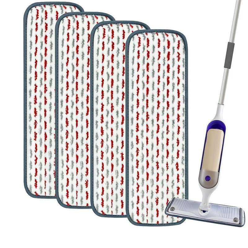 4 Pack Thicken Mop Pads Compatible for , Refills Power Mop Refill Pads for Spray Power Mop Wet Pads