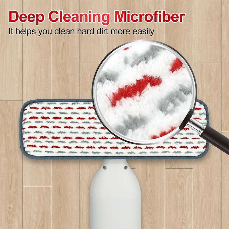 4 Pack Thicken Mop Pads Compatible for , Refills Power Mop Refill Pads for Spray Power Mop Wet Pads
