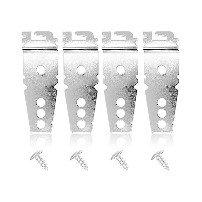 4 Pack Undercounter Dishwasher Upper Mounting Bracket with Screws for & Dishwashers 8269145
