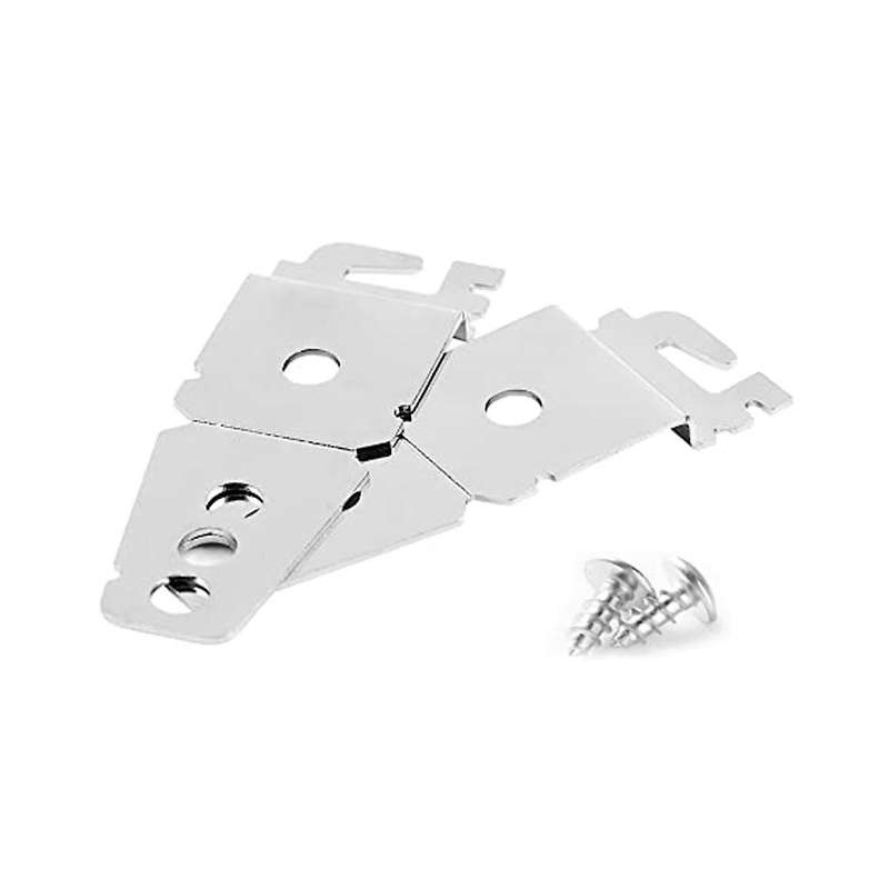 4 Pack Undercounter Dishwasher Upper Mounting Bracket with Screws for & Dishwashers 8269145