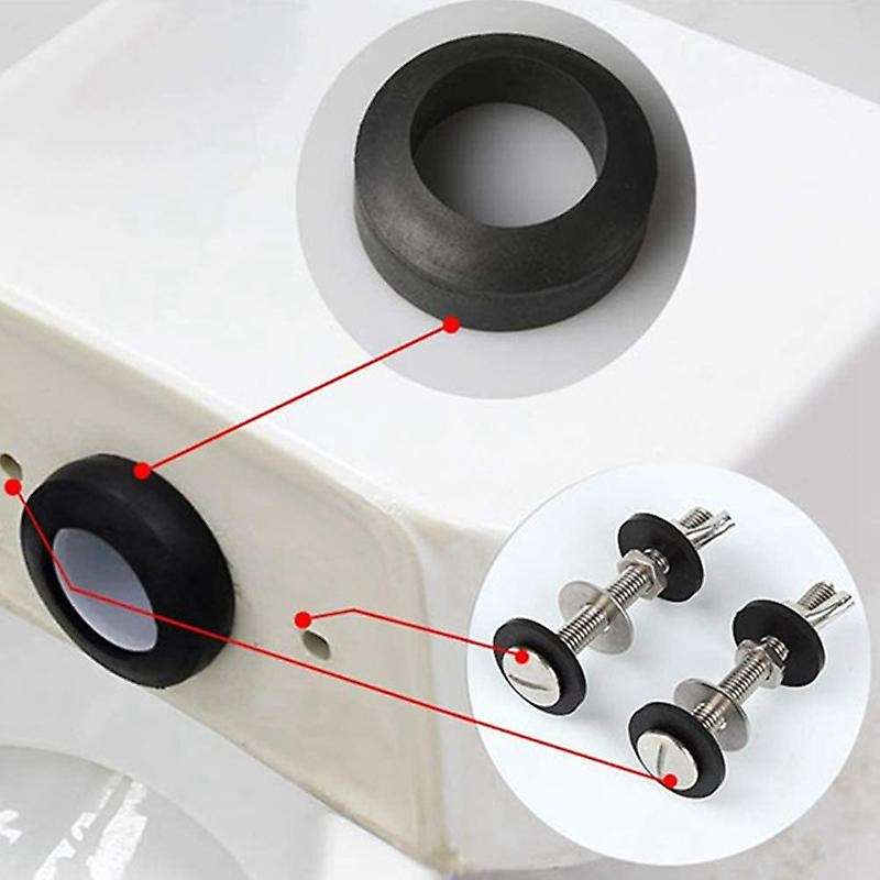 4 Pack Toilet Tank to Bowl Bolt Kits Cistern Kit,stainless Steel Toilet Pan Fixing Fitting with Dou