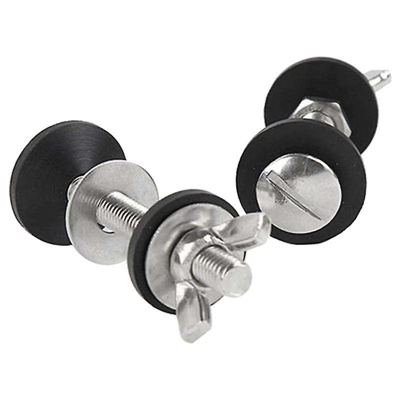 4 Pack Toilet Tank to Bowl Bolt Kits Cistern Kit,stainless Steel Toilet Pan Fixing Fitting with Dou