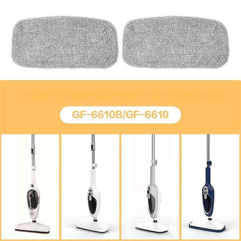 4 Packs Replacement Mop Pads for GorFanty Steam Mop GF-6610 Washable
