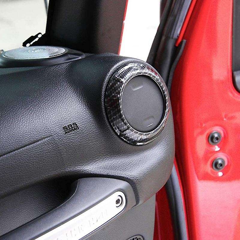 4 Pcs ABS Carbon Fiber Style Air Condition Decoration Interior Trim Kit, Accessories for Wrangler JK