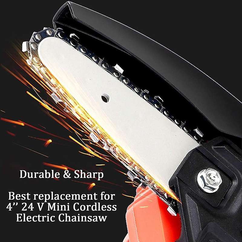 4 Pcs 4 Inch Chain Saw Chain Replacement for Mini Portable Handheld Cordless Electric Portable Chain
