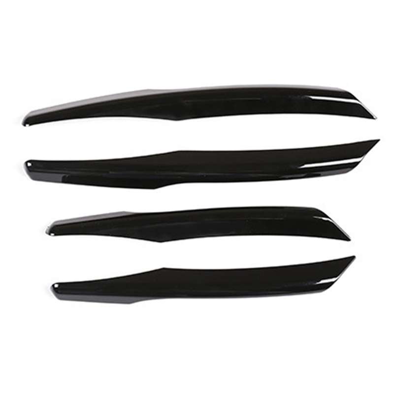 4 Pcs ABS Glossy Black Front Fog Lamp Cover Trim for Evoque 2019 2020 Car Accessories