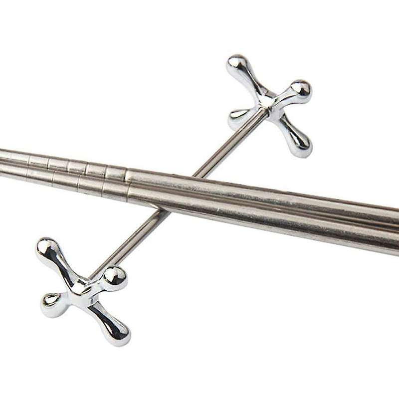 4 Pcs Alloy Chopsticks Rest Spoons Stand Forks Knifes Holder Rack Stand Metal Craft Table Decoratio
