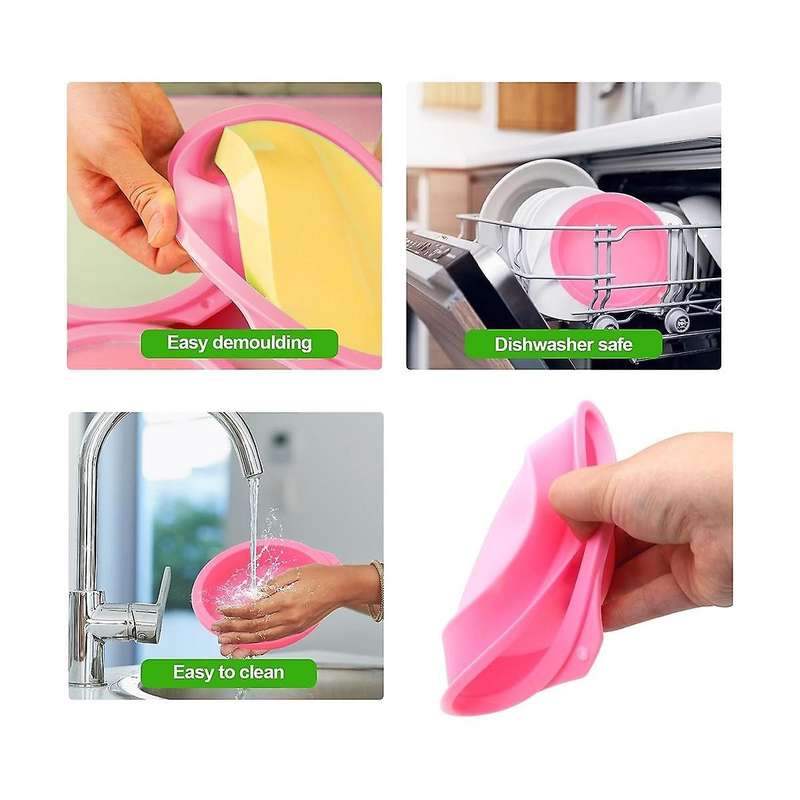 4 Pcs Air Fryer Egg , Air Fryer Egg Silicone, for Muffin Lids, Toast, Non-Stick Air Fryer Accessorie