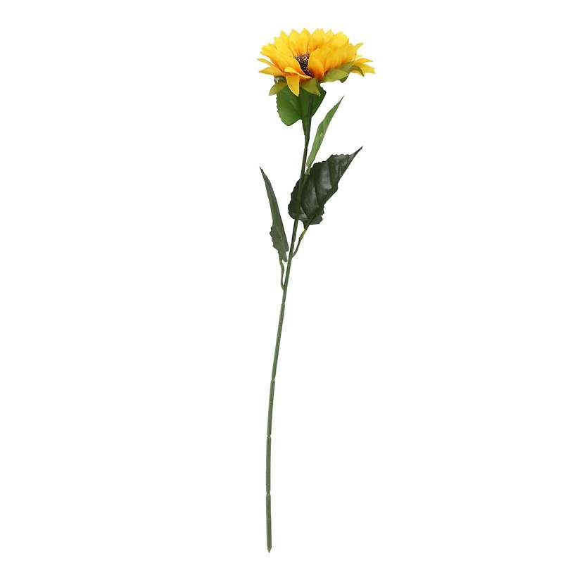 4 Pcs Artificial Sunflowers Big Head Long Stem Artificial Silk Flowers for Home Hotel Office Weddin