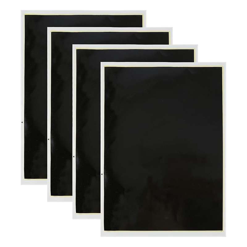 4 PCS Black Laser Engraving Marking Paper, 39x27CM Dimming Paper Engraving Test Focus Paper, for Gla