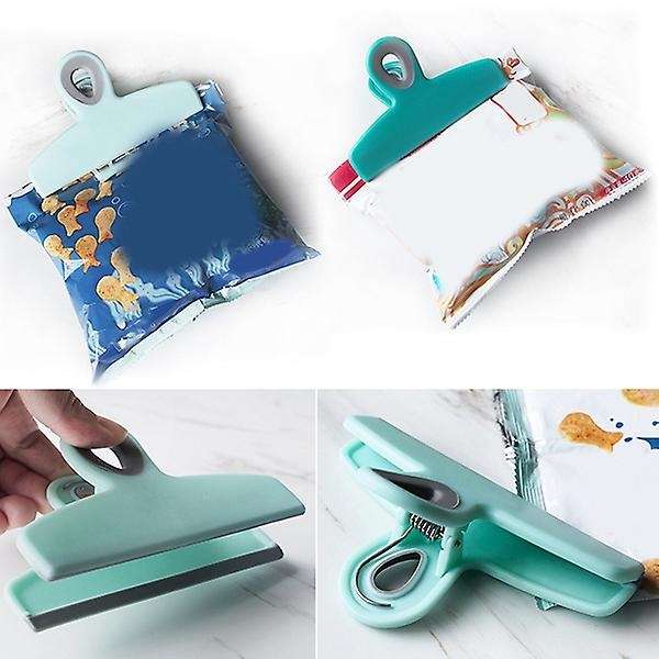 4 Pcs Bag Clips,Large Heavy Duty Chip Clip for Food Storage with Air Tight Seal Grip for Snack Bags