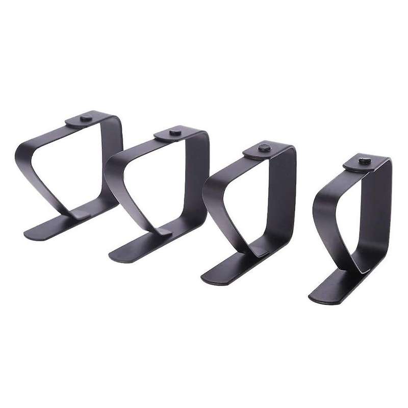 4 Pcs Black Black Tablecloth Tablecloth Fixing 5x4cm Tablecloth for Buffet Banquet/barbecue/garden