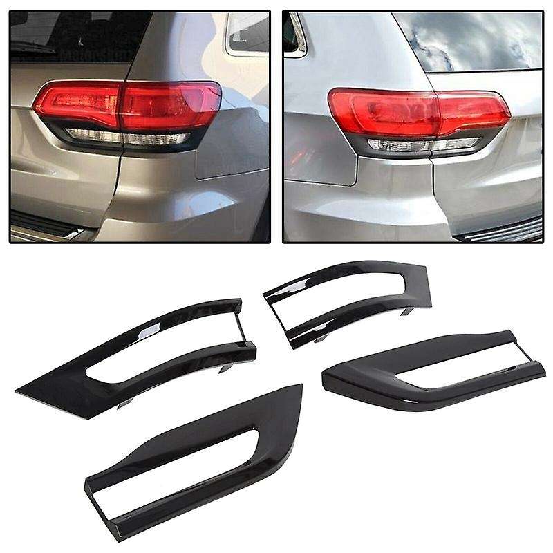 4 Pcs Bright Black Tail Light Trim Bezel Kit Lower Tail Lamp Tail Lamp Bezels Fit for 14-16 Grand