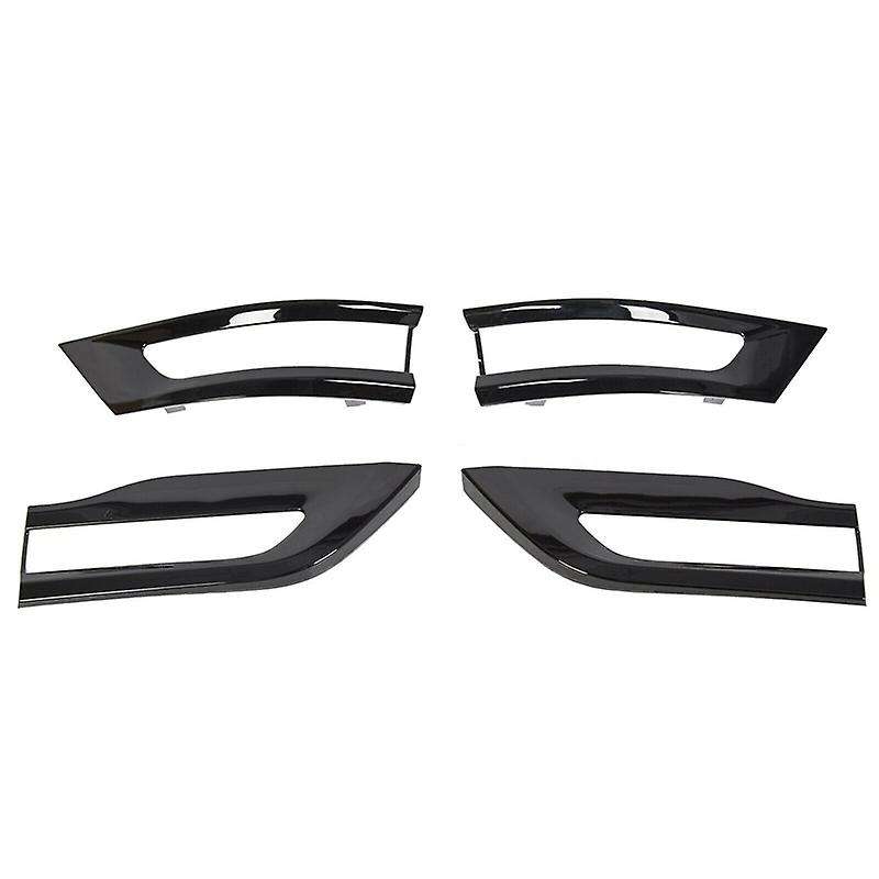 4 Pcs Bright Black Tail Light Trim Bezel Kit Lower Tail Lamp Tail Lamp Bezels Fit for 14-16 Grand