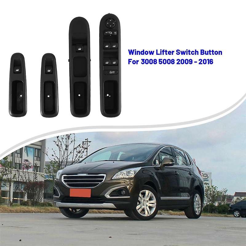4 Pcs Car Power Window Control Switch Window Switch Button for 3008 5008 2009 - 2016