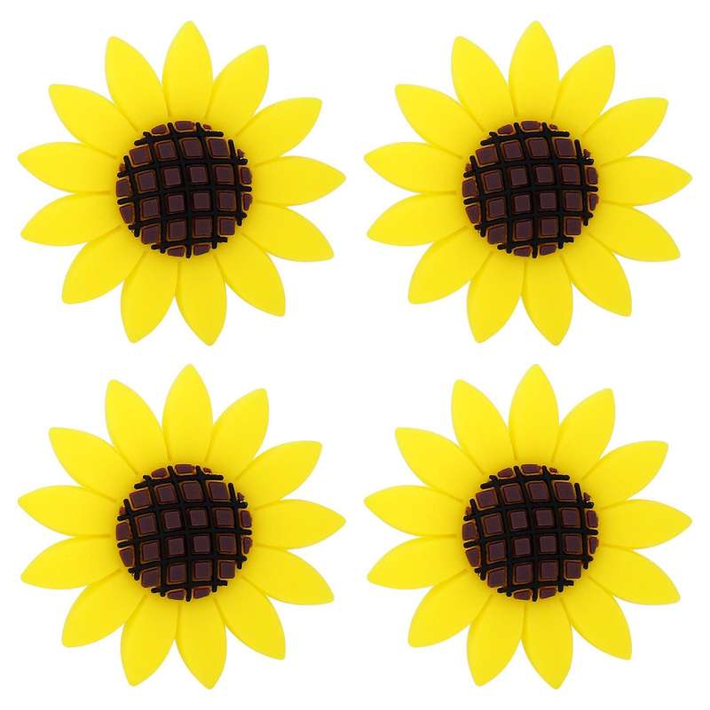 4 Pcs Car Sunflower Accessories Car Air Freshener Sunflower Air Vent Clips Air Vent Decorations Per
