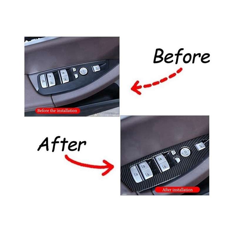 4 Pcs Car Window Lift Button Trim for X3 G01 X4 G02 2018-2021