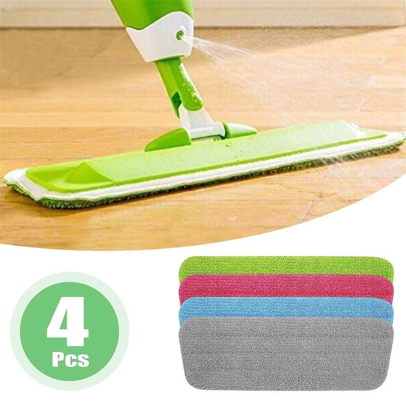 4 Pcs Cleaning Mop for Spray Mop and All Spray Mops & Washable Mops