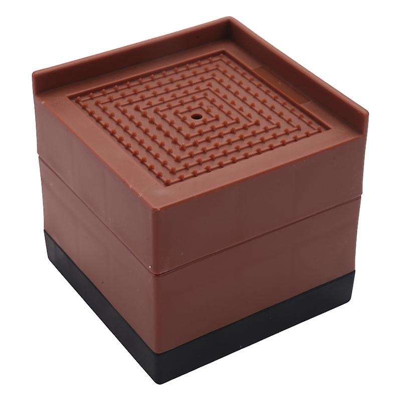 4 Pcs Foot Pad Furniture Base Adjustable Lifting Table and Chair Leg Extender Furniture Foot Brown